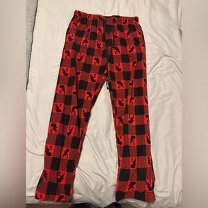 Red & Black Buffalo Plaid Fleece Joggers - Unbranded